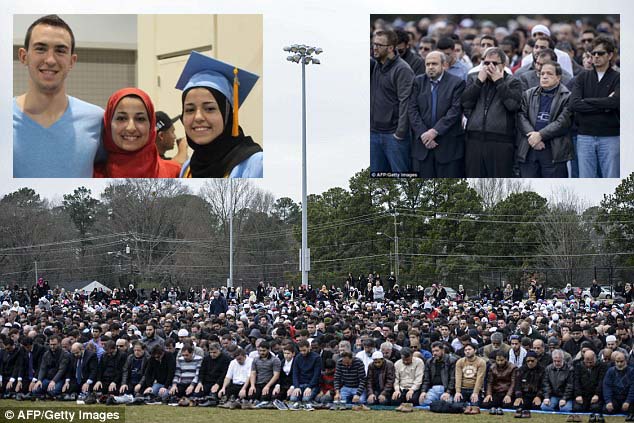 Ribuan Orang Hadiri Penembakan Tiga Mahasiswa Muslim di Chapel Hill